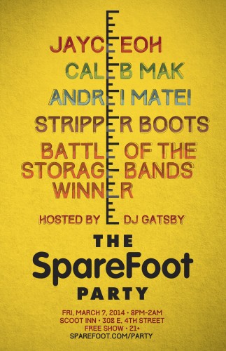 SpareFoot Party 2014 Flier