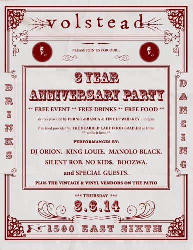 volstead 3 yr anniversary