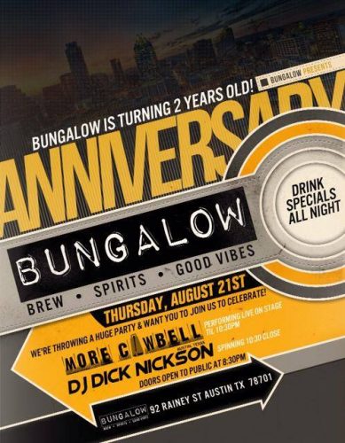 bungalow 2year anniv