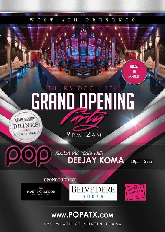 pop austin grand opening