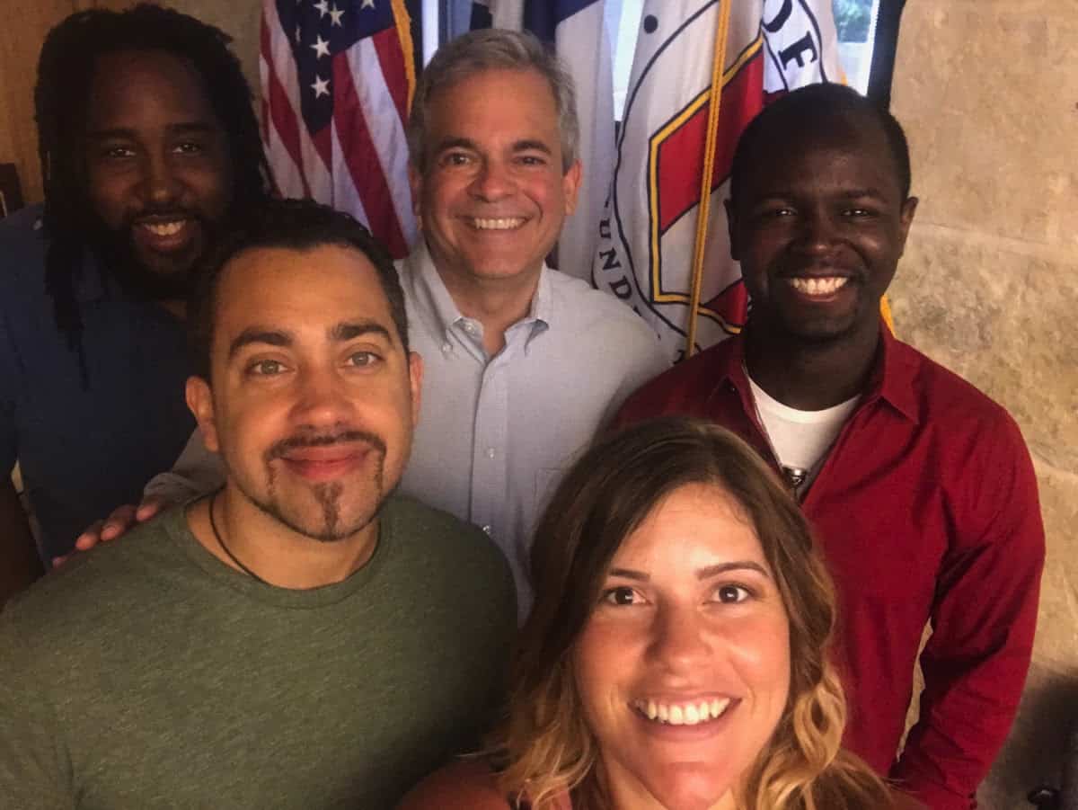 mayor adler and the feedbak team